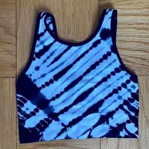 Tie dye cropped tank